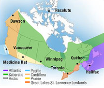 climate zones canada