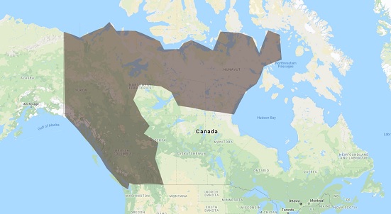 grizzly bear range in canada