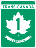 trans canada highway 1 sign