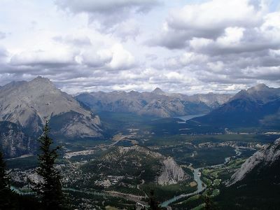 banff gondola view