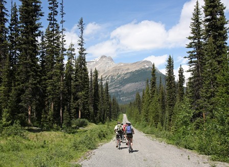 Pedal biking Lake Louise