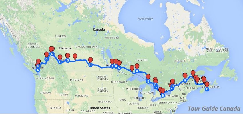 A Cross Canada Road Trip Itinerary. Download the Road Book to Travel across Canada when you don’t have the time and energy to create your own itinerary